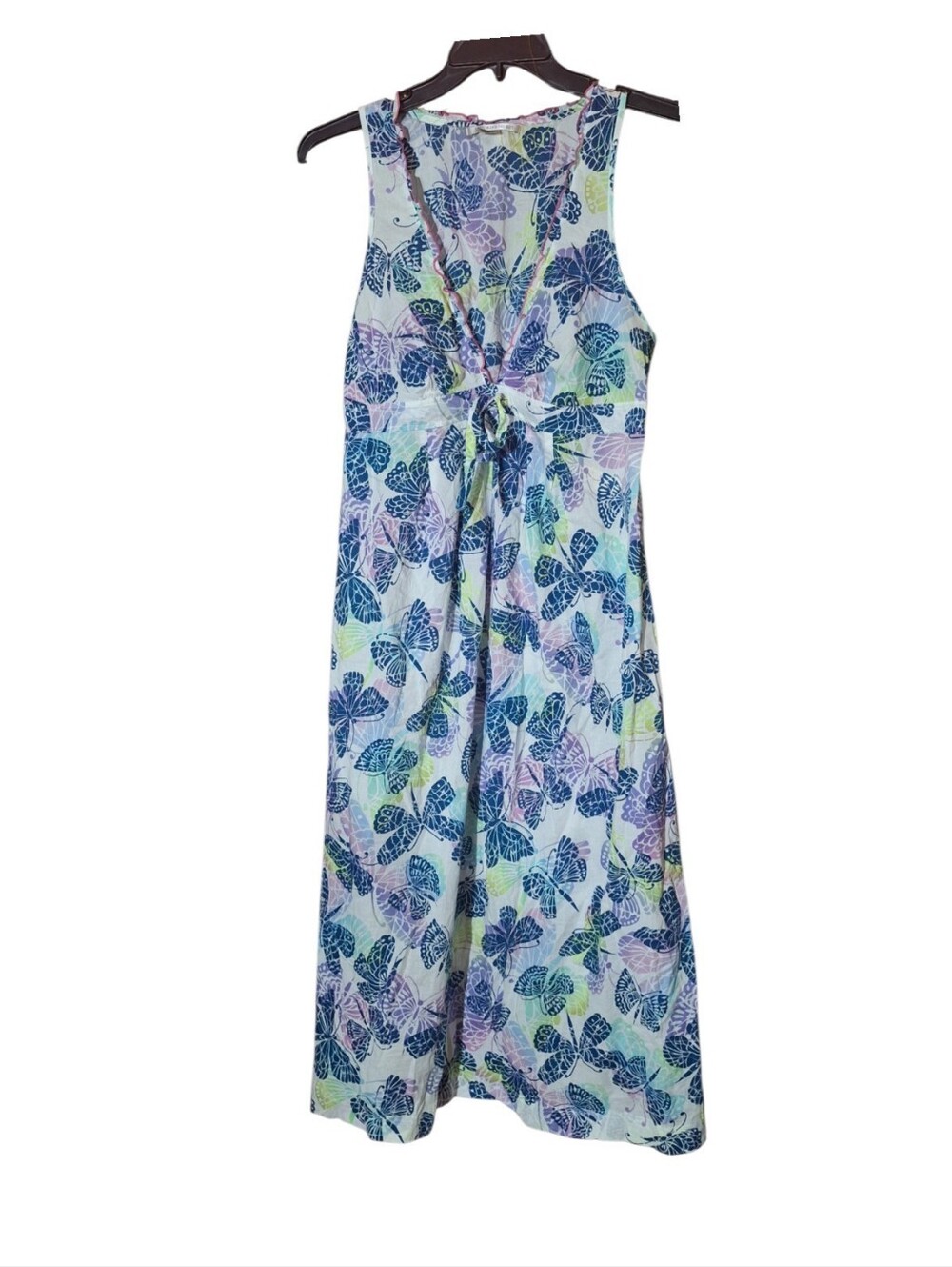 Vintage Victoria Secret Y2K Fairycore Butterfly Cotton Maxi Dress M